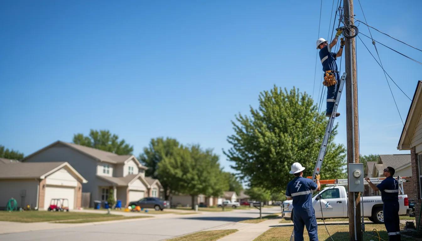 Residential electrician providing installation services in Dickey, ND